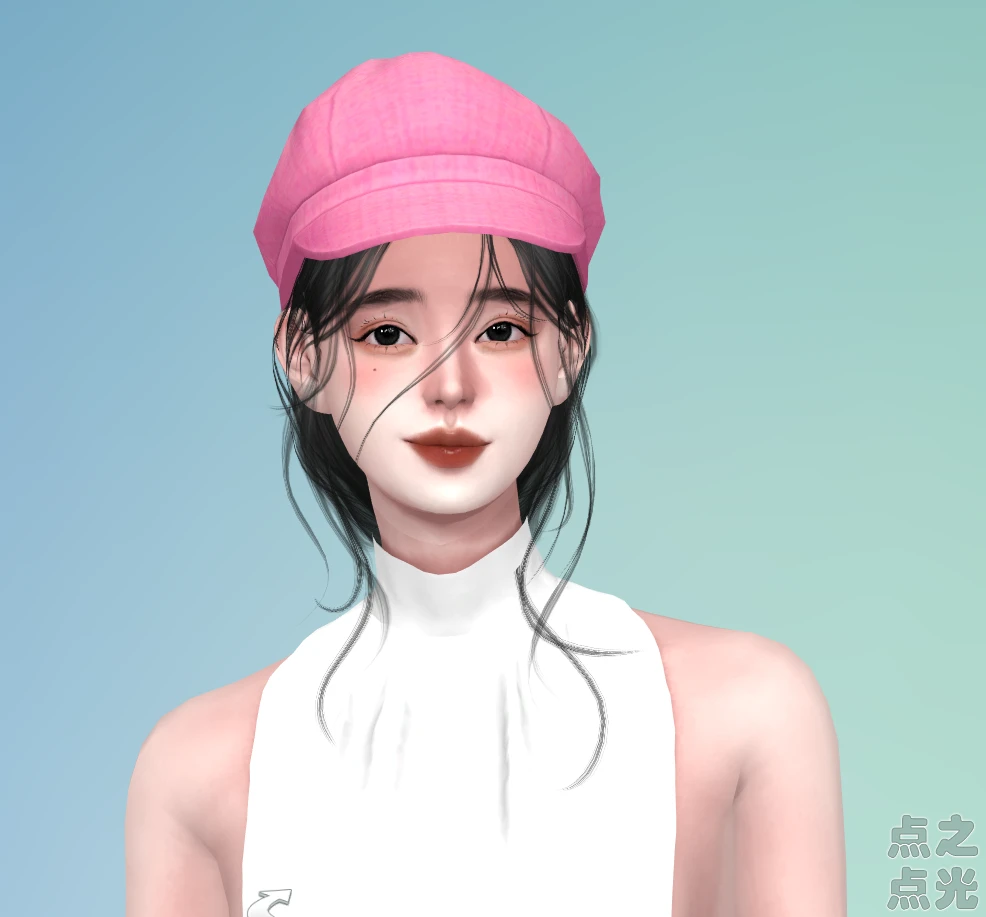 模拟人生4 人物捏脸mod 女娃01 清纯校花好看漂亮 sims4游戏补丁 人物MOD 第1张