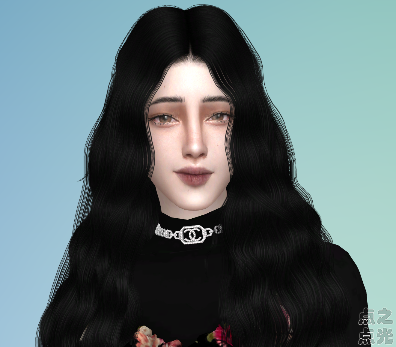模拟人生4 人物捏脸mod 女娃04 清冷淡漠 sims4补丁 人物MOD 第3张