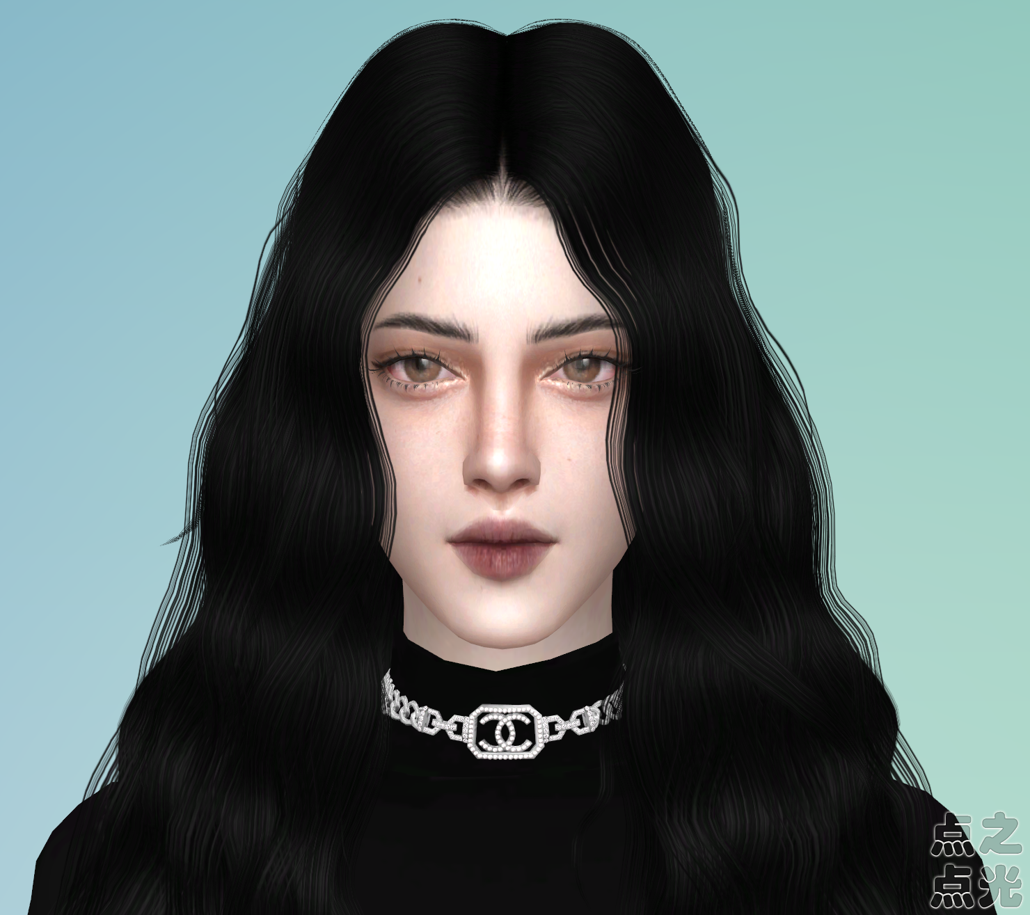 模拟人生4 人物捏脸mod 女娃04 清冷淡漠 sims4补丁 人物MOD 第1张