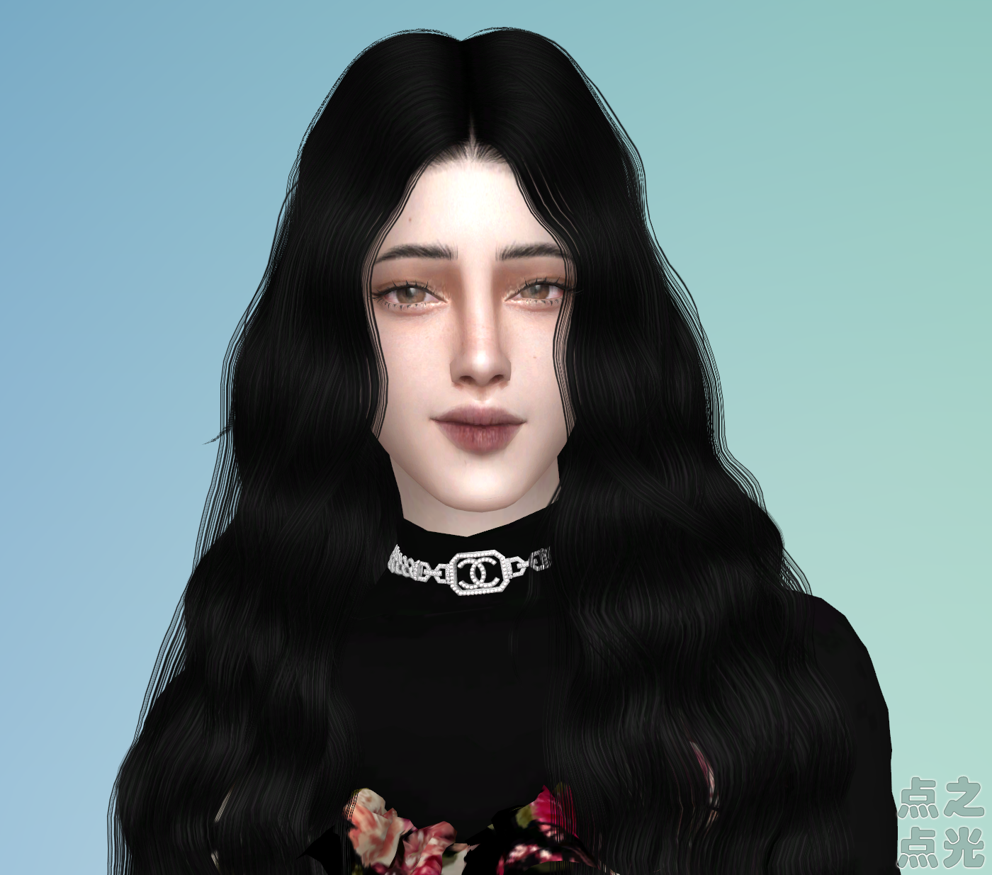 模拟人生4 人物捏脸mod 女娃04 清冷淡漠 sims4补丁 人物MOD 第2张