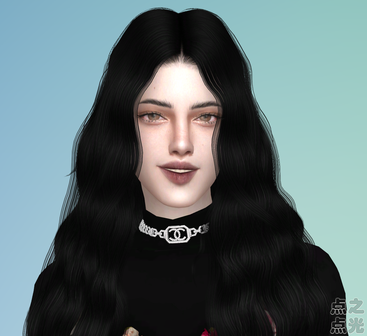 模拟人生4 人物捏脸mod 女娃04 清冷淡漠 sims4补丁 人物MOD 第4张